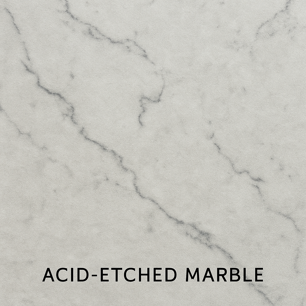marmer acid-etched
