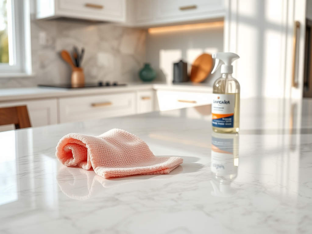 Ilustrasi alat perawatan batu marmer