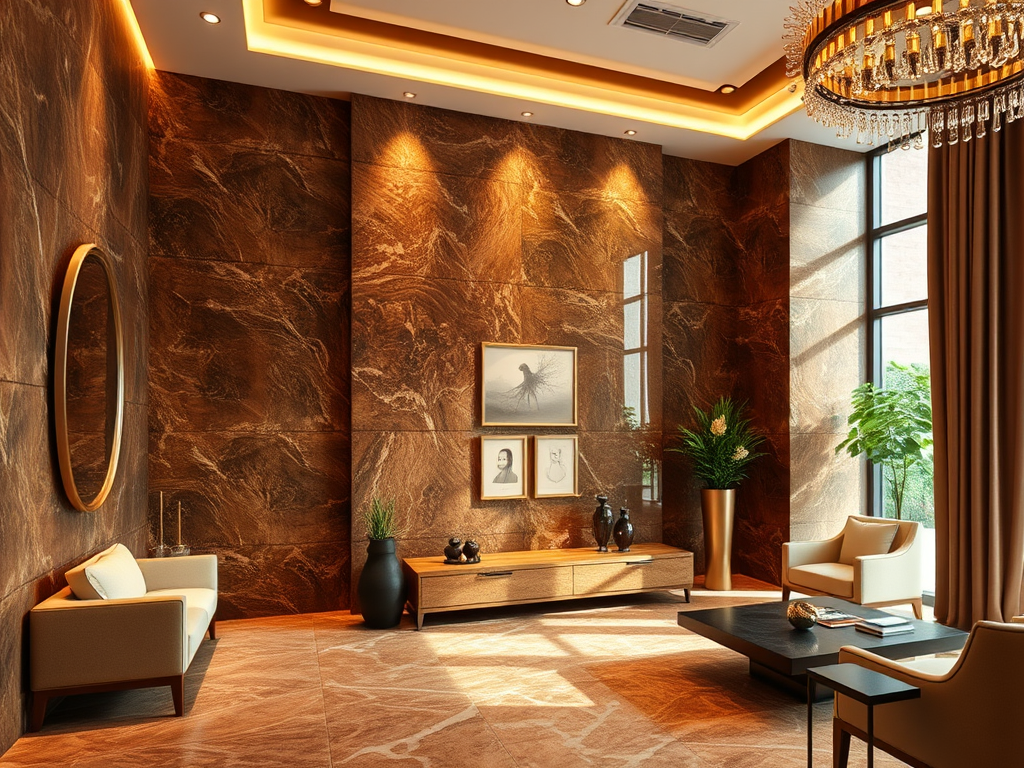 Ilustrasi Dinding Granit Paradiso Classico