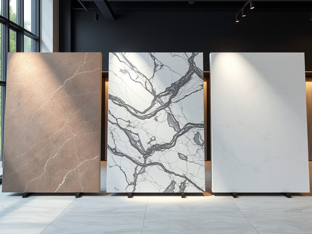 Ilustrasi slab quadra, marmer dan keramik